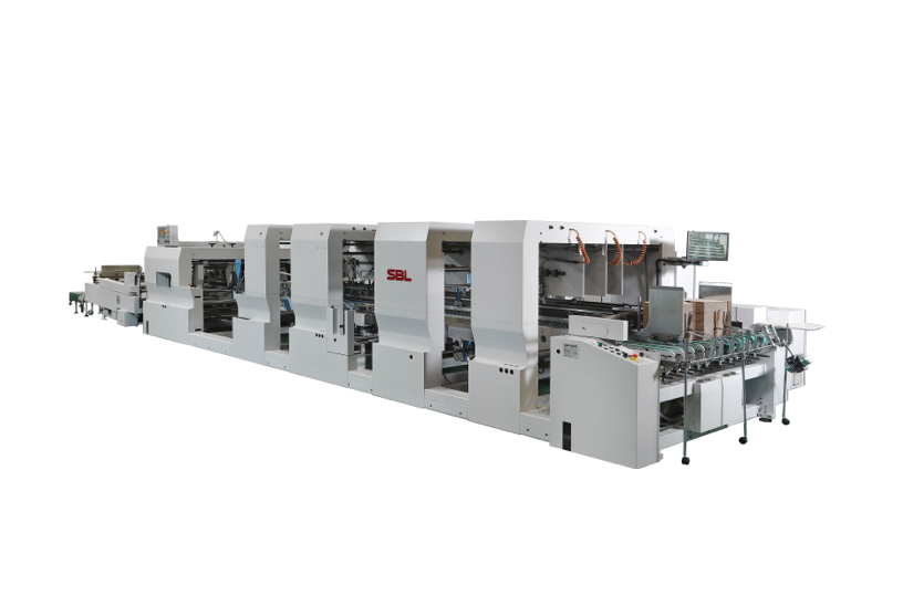 folding and gluing machine for industrial company